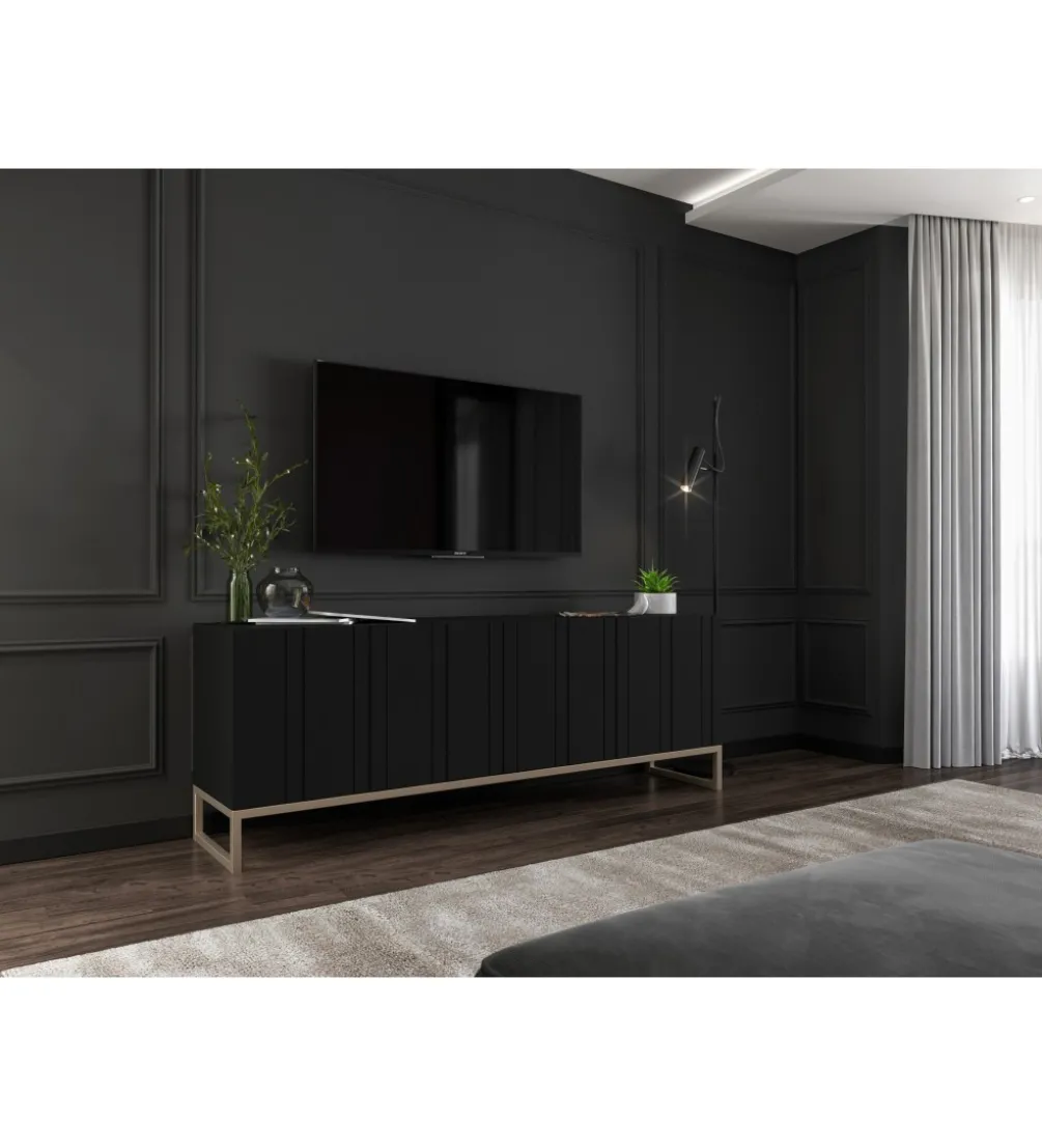 Stolik pod Tv ELPIS 150 cm czarny