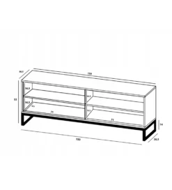 Stolik pod Tv ELPIS 150 cm granatowy