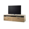Stolik pod TV ESPERO 184 cm dąb sękaty olejowany w kolorze bianco