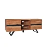 Stolik pod TV EUFRAT Amazonas 160 cm drewno akacja