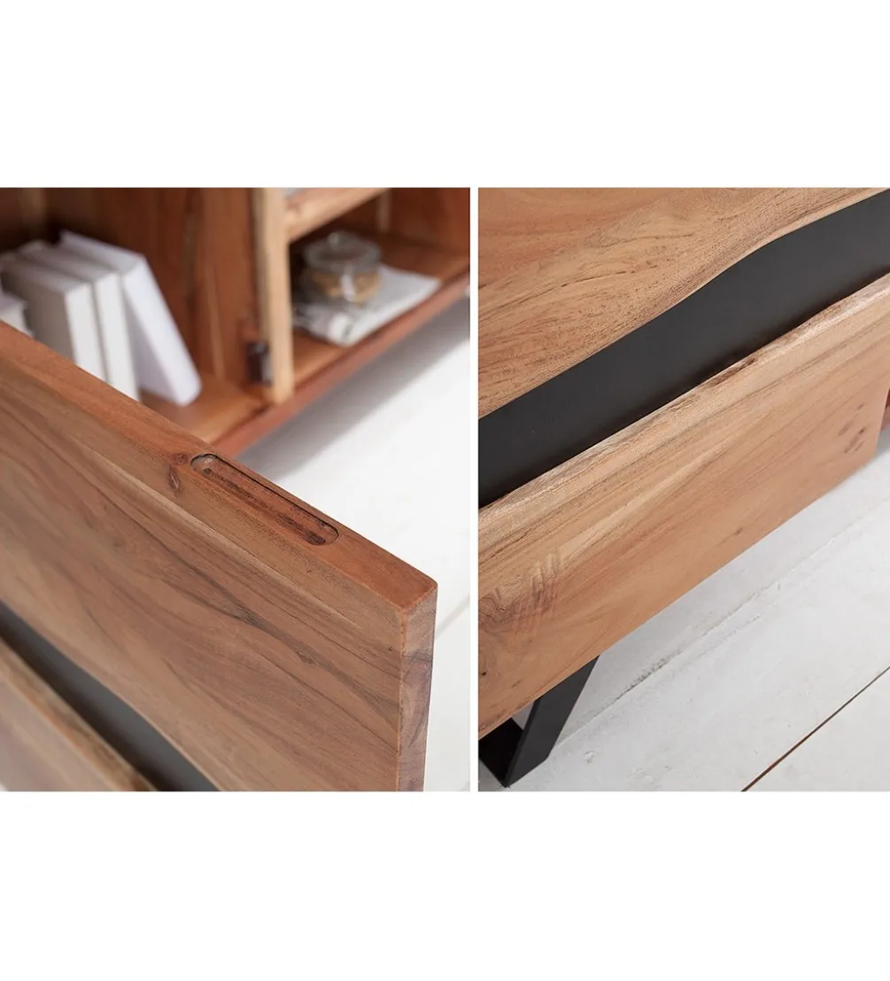 Stolik pod TV EUFRAT Amazonas 160 cm drewno akacja