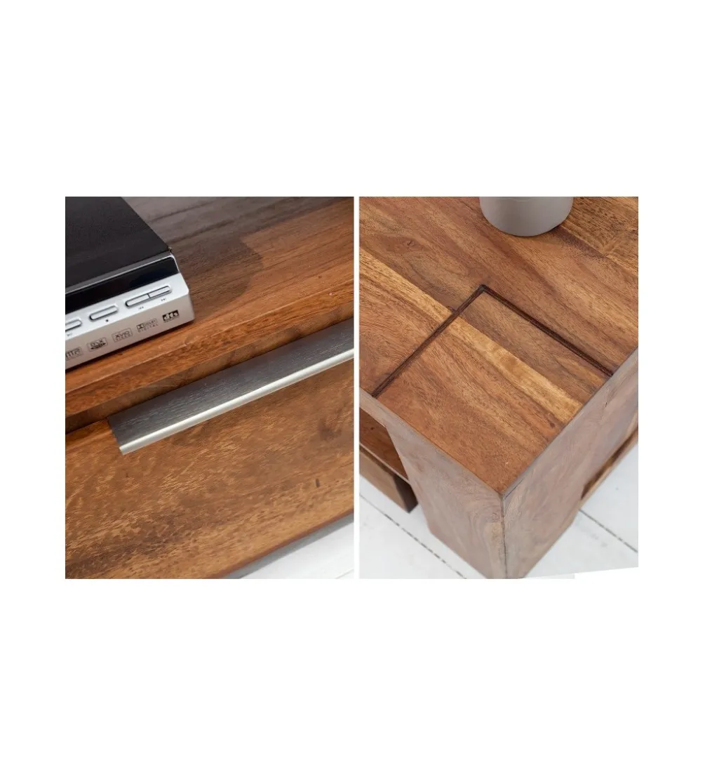 Stolik pod TV FINICE Makassar drewno Sheesham