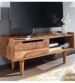 Stolik pod TV FORON 95 cm drewno sheesham