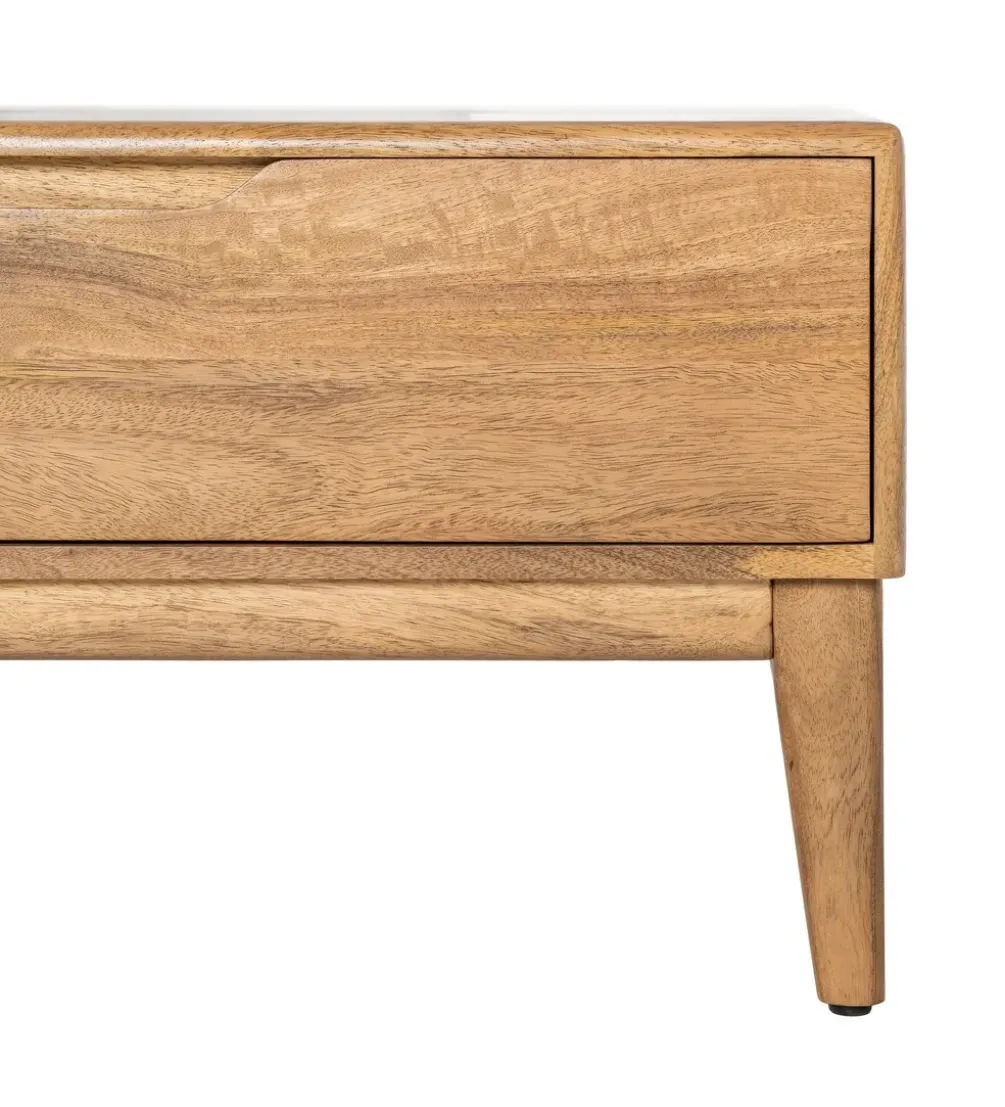 Stolik pod TV GALT 160 cm drewno mango naturalny niższy