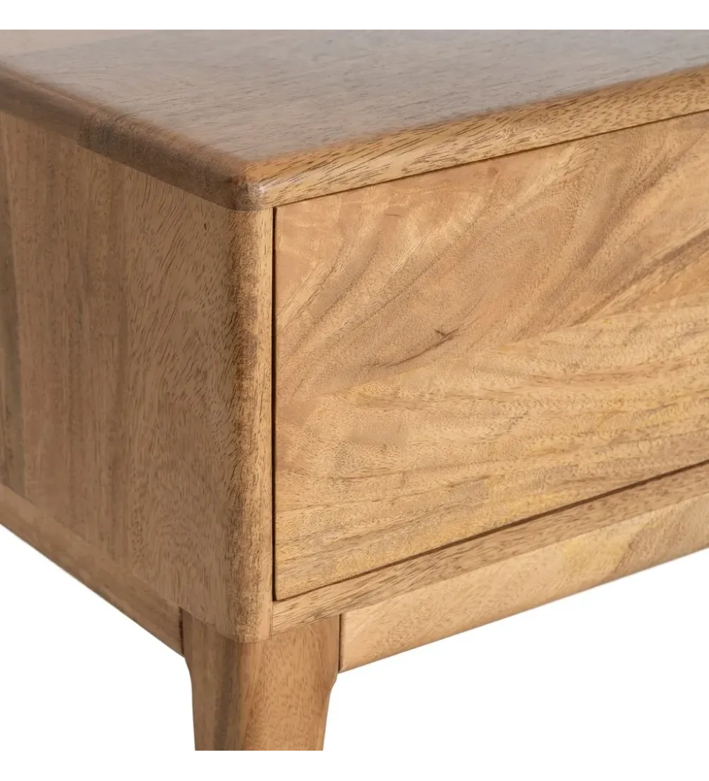 Stolik pod TV GALT 160 cm drewno mango naturalny niższy