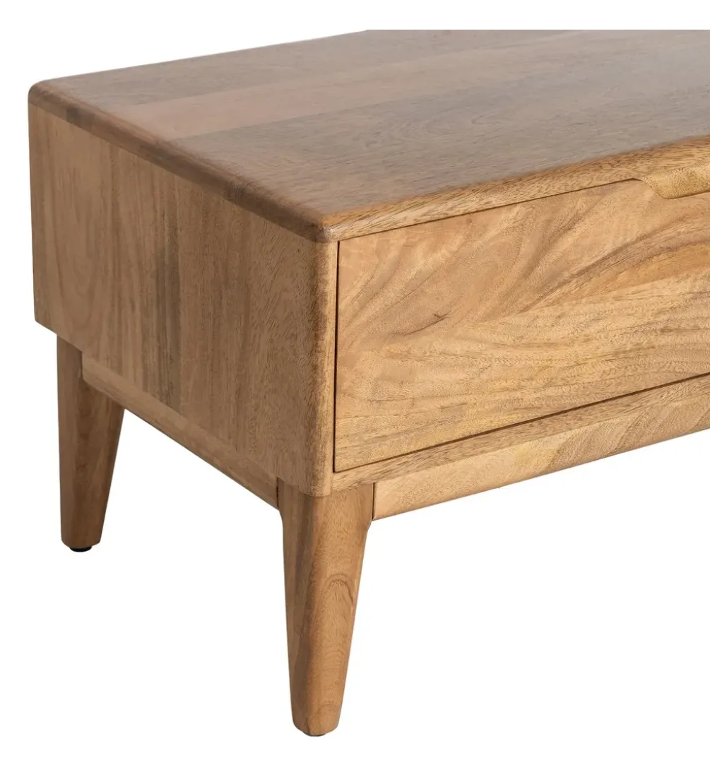 Stolik pod TV GALT 160 cm drewno mango naturalny niższy