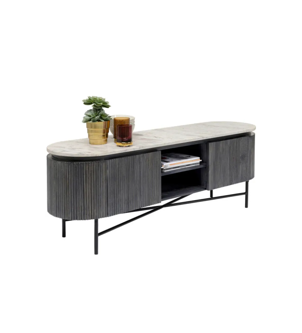 Stolik pod TV Glenn 150 cm antracytowy