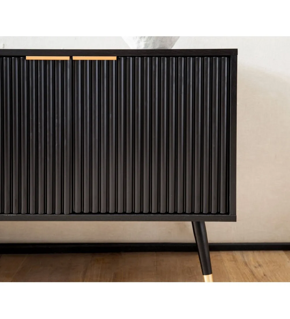 Stolik pod TV GLIMER 150 cm czarny
