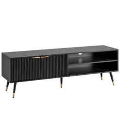 Stolik pod TV GLIMER II 150 cm czarny