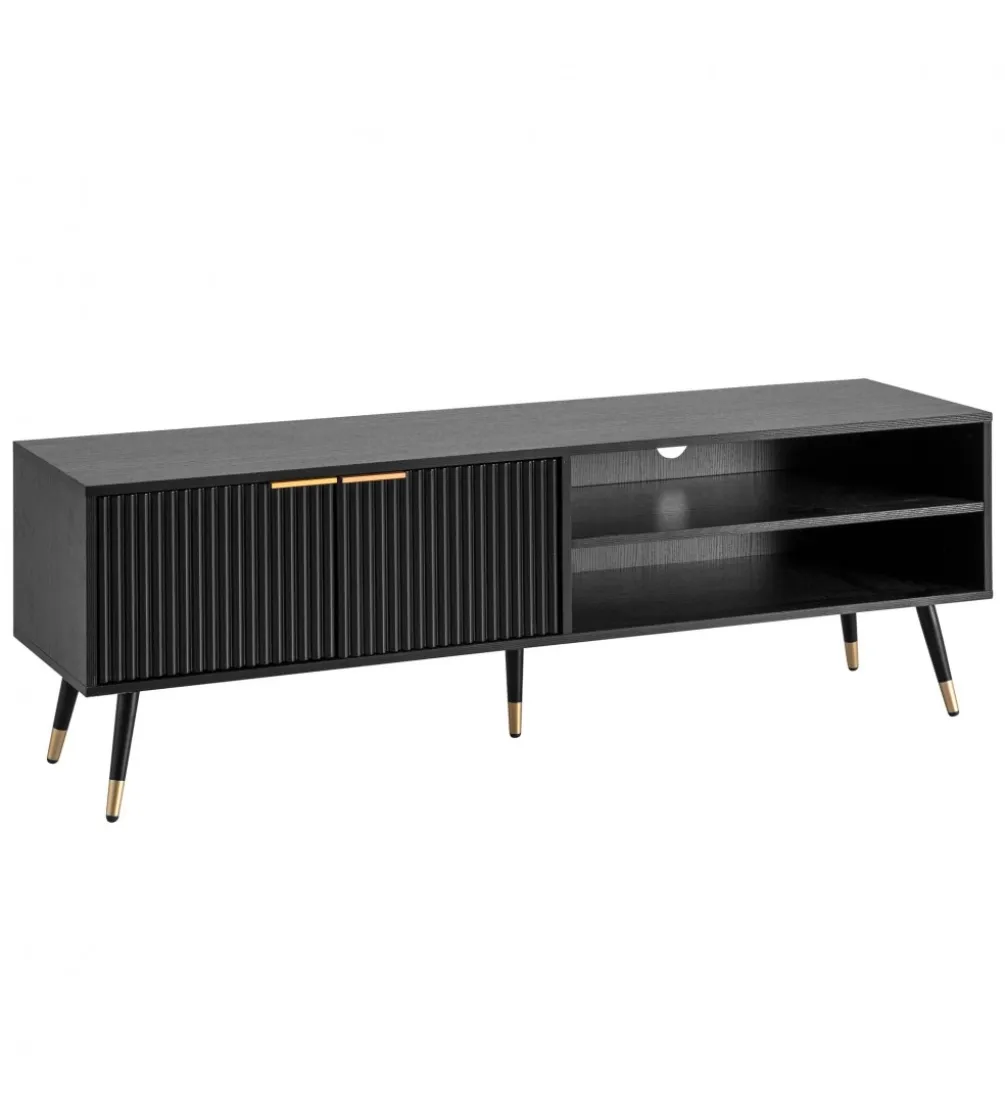 Stolik pod TV GLIMER II 150 cm czarny