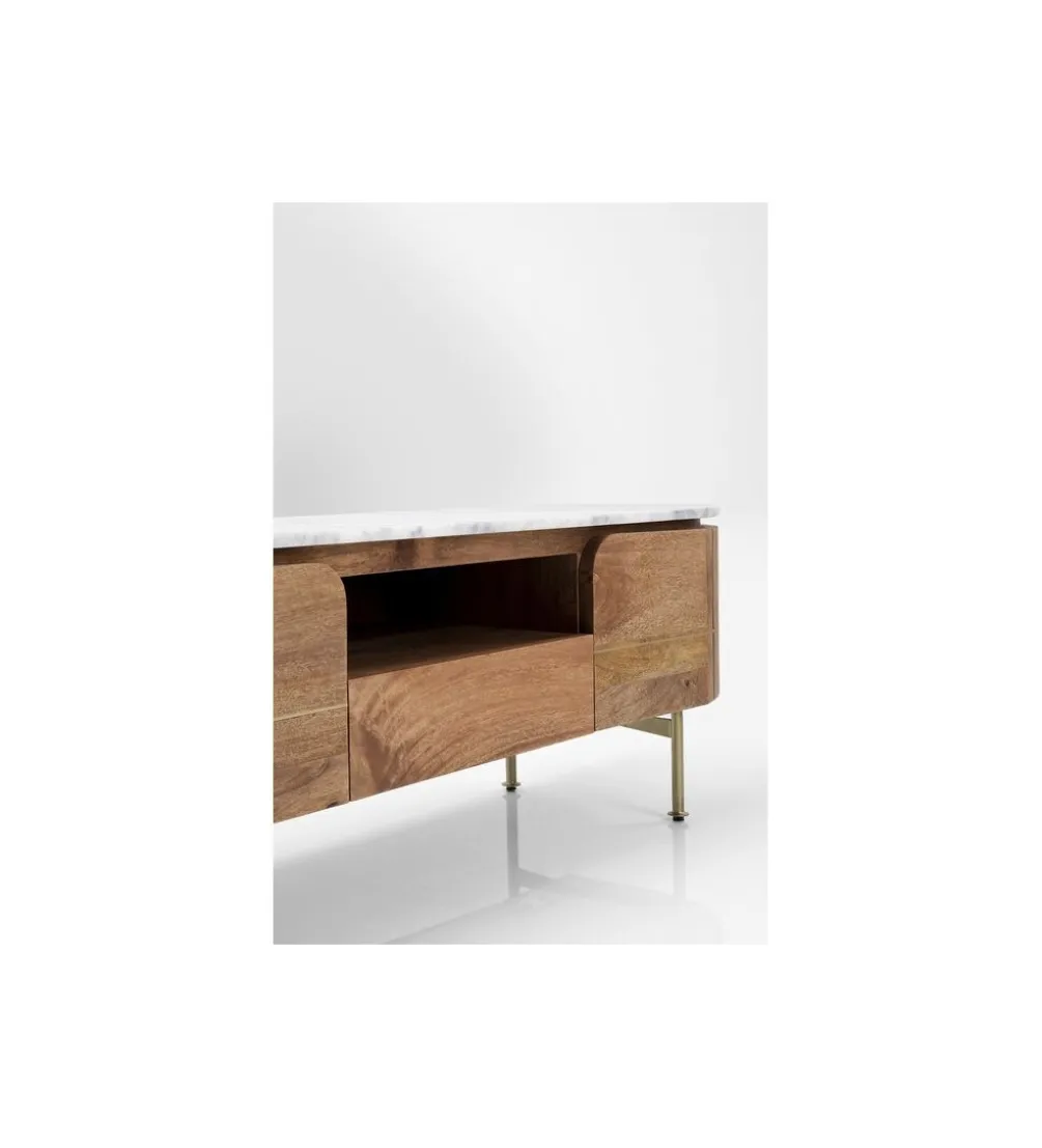 Stolik pod TV GRACE 145 cm drewno mango