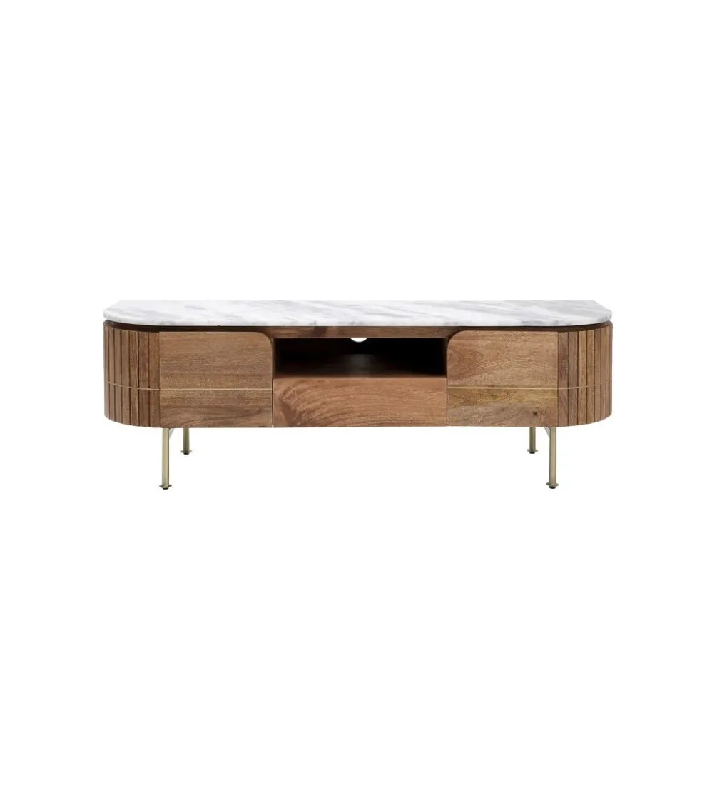 Stolik pod TV GRACE 145 cm drewno mango