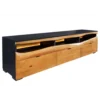Stolik pod TV GRAND ACACIA 180 cm drewno akcja LED