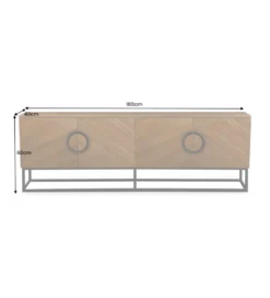 Stolik pod TV GRANDEZZA 180 cm kolor drewno orzecha