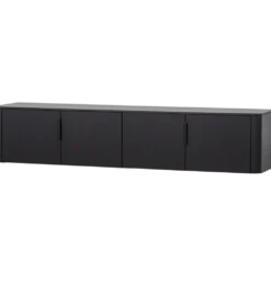 Stolik pod TV GUNNAR 200 cm czarny mat