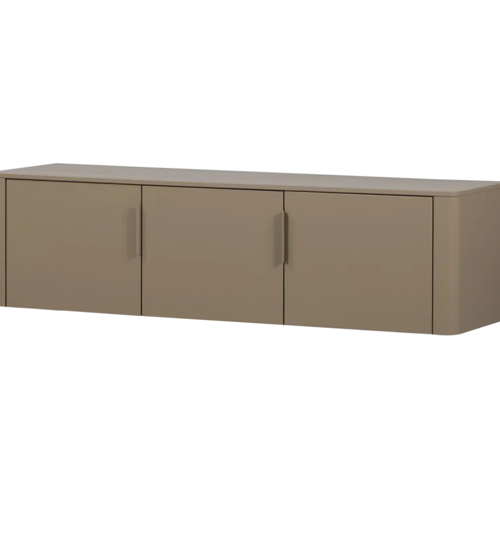 Stolik pod TV GUNNAR 154 cm drewno sosny szary