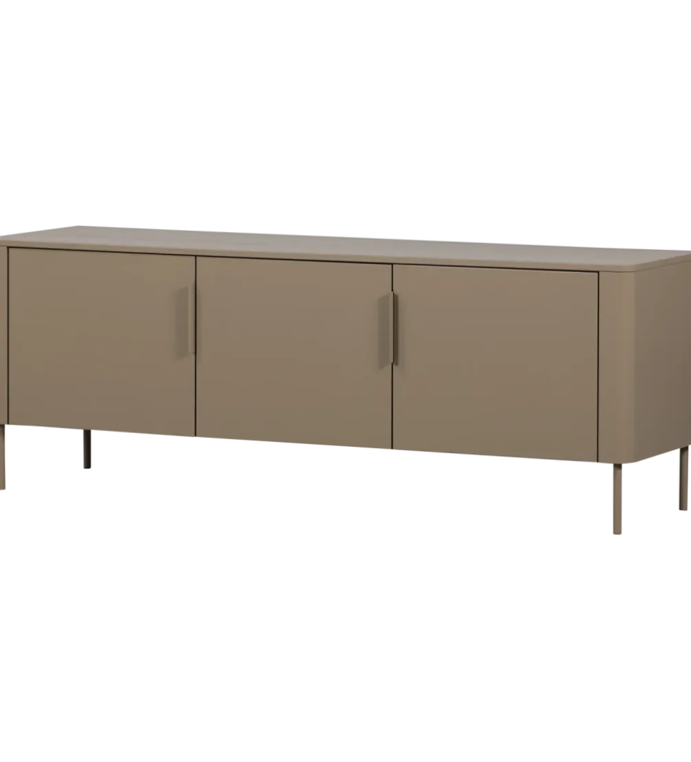 Stolik pod TV GUNNAR 154 cm drewno sosny szary