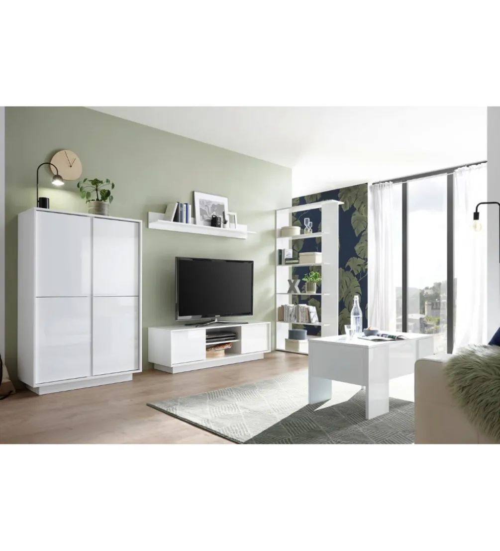 Stolik pod TV ICEE 139 cm biały