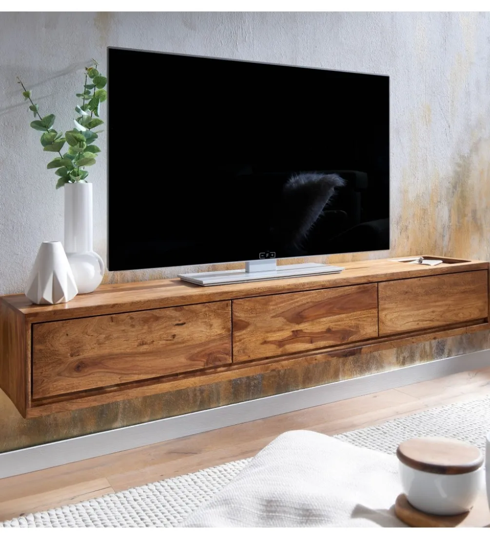Stolik pod TV INDIOS III 160 cm drewno sheesham