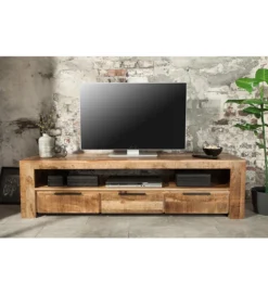 Stolik pod TV Iron Craft 170 cm drewno mango
