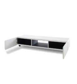 Stolik pod TV JEFF III 140 cm biało czarny