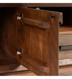Stolik pod TV KILIAN 200 cm drewno mango brązowa