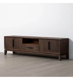 Stolik pod TV KILIAN 200 cm drewno mango brązowa