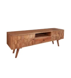 Stolik pod TV Komodo Mystic Living 140 cm drewno akacja