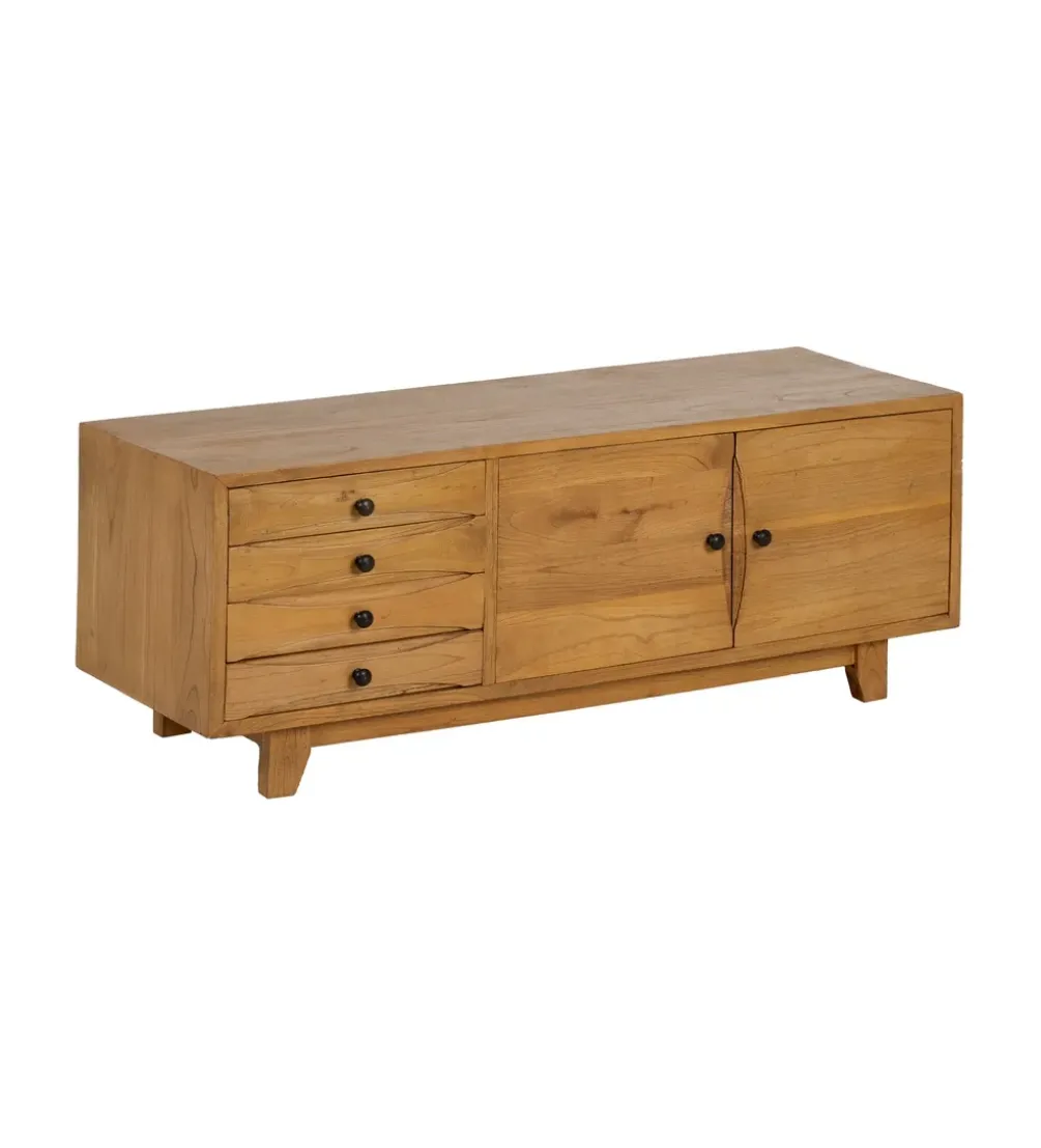 Stolik pod TV KORN 120 cm drewno mindi
