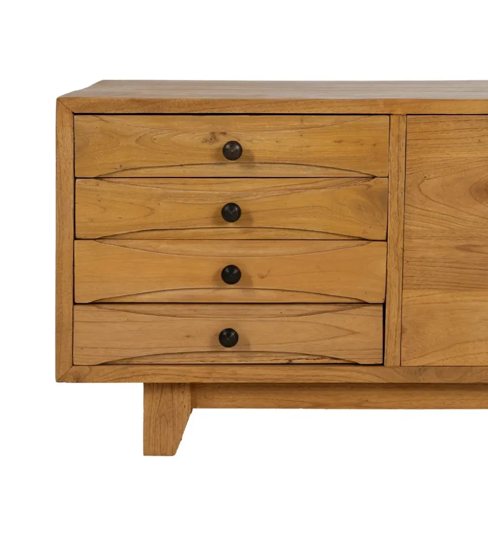 Stolik pod TV KORN 120 cm drewno mindi