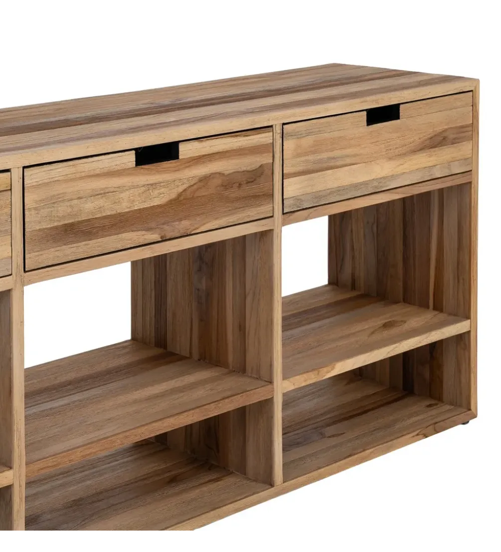 Stolik pod TV KURAN 140 cm drewno teak