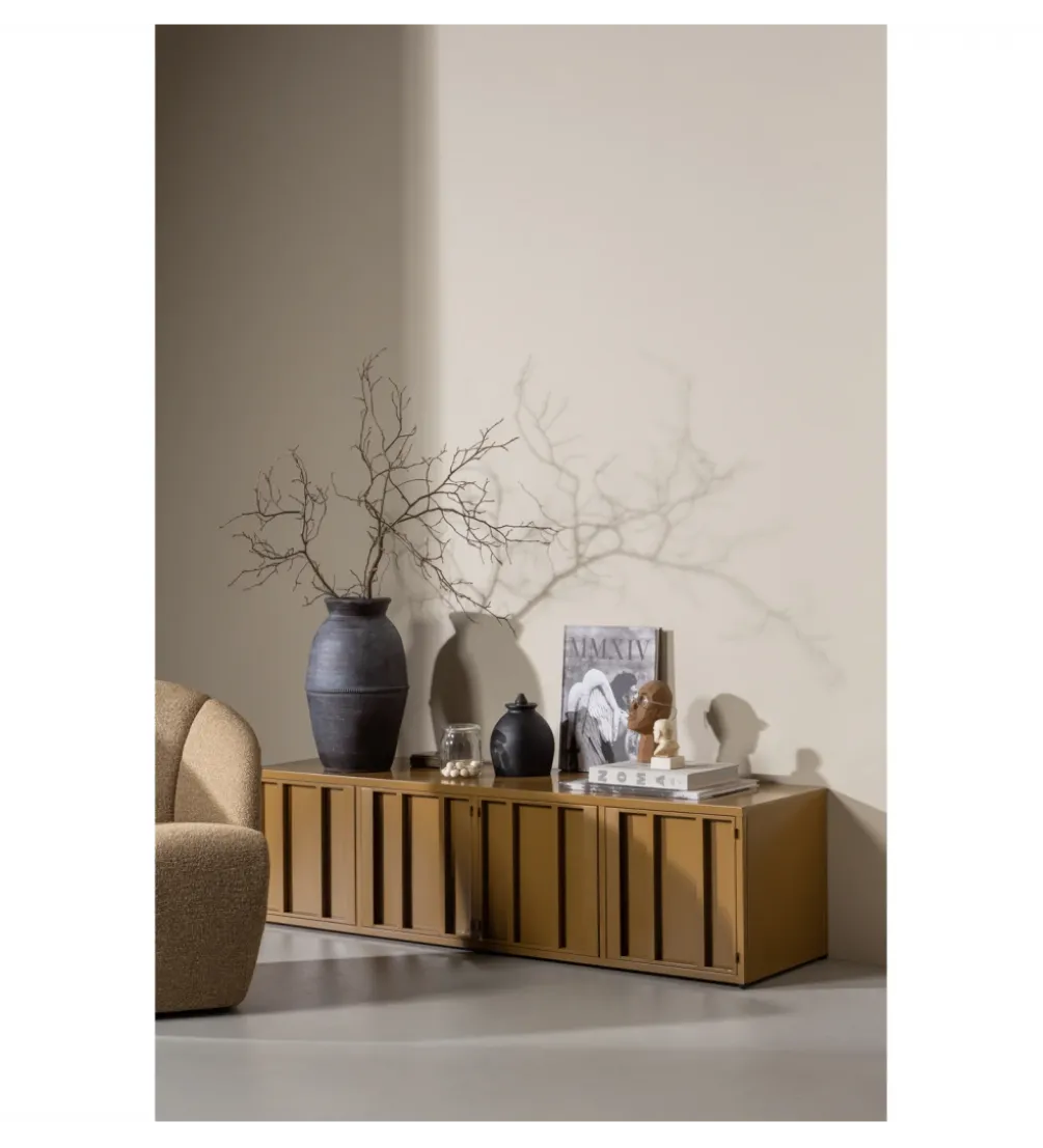 Stolik pod TV LEVEL 160 cm miodowy