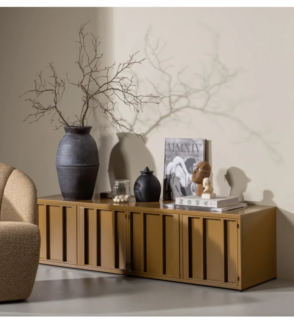 Stolik pod TV LEVEL 160 cm miodowy