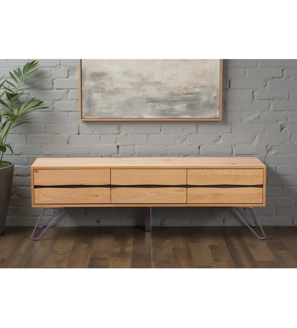 Stolik pod TV LIVING EDGE 160 cm kolor drewno dębu