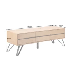 Stolik pod TV LIVING EDGE 160 cm kolor drewno dębu