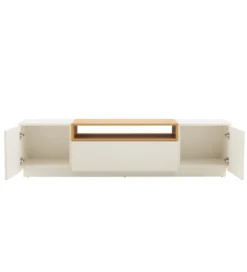 Stolik pod TV LOFT 160 cm biało naturalna