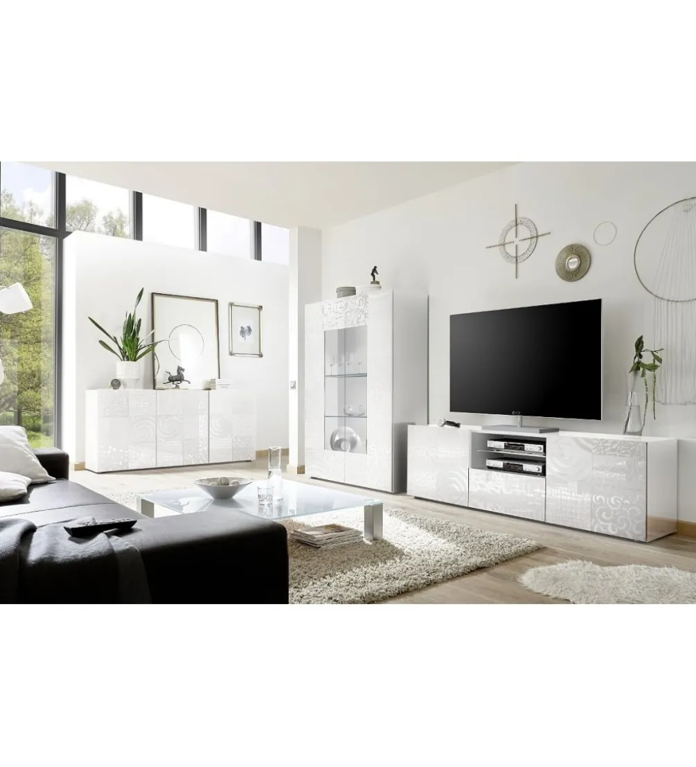 Stolik pod TV MIRO 180 cm biały