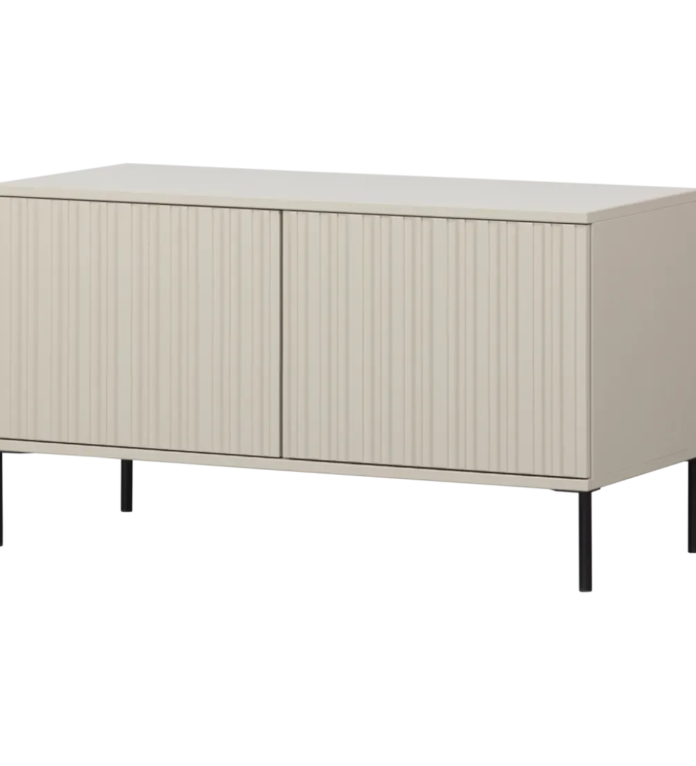 Stolik pod TV NEW GRAVURE 100 cm drewno sosny dust