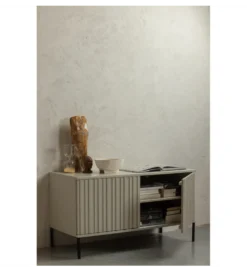 Stolik pod TV NEW GRAVURE 100 cm drewno sosny dust