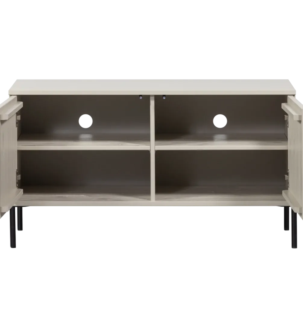 Stolik pod TV NEW GRAVURE 100 cm drewno sosny dust