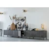 Stolik pod TV NEW GRAVURE 100 cm drewno jesion