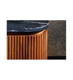 Stolik pod TV NIGATA 160 cm drewno mango brąz