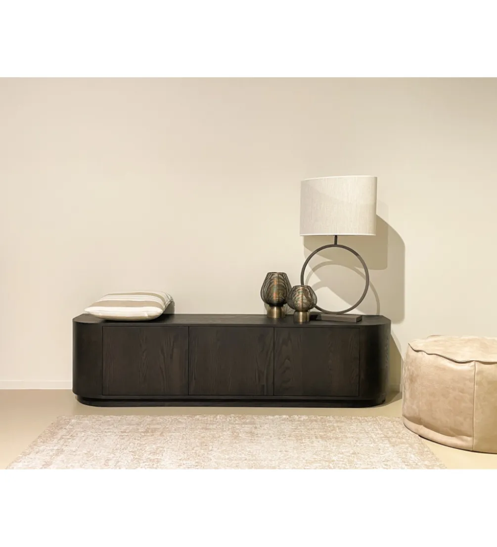 Stolik pod TV NOVERO 180 cm ciemnobrązowy