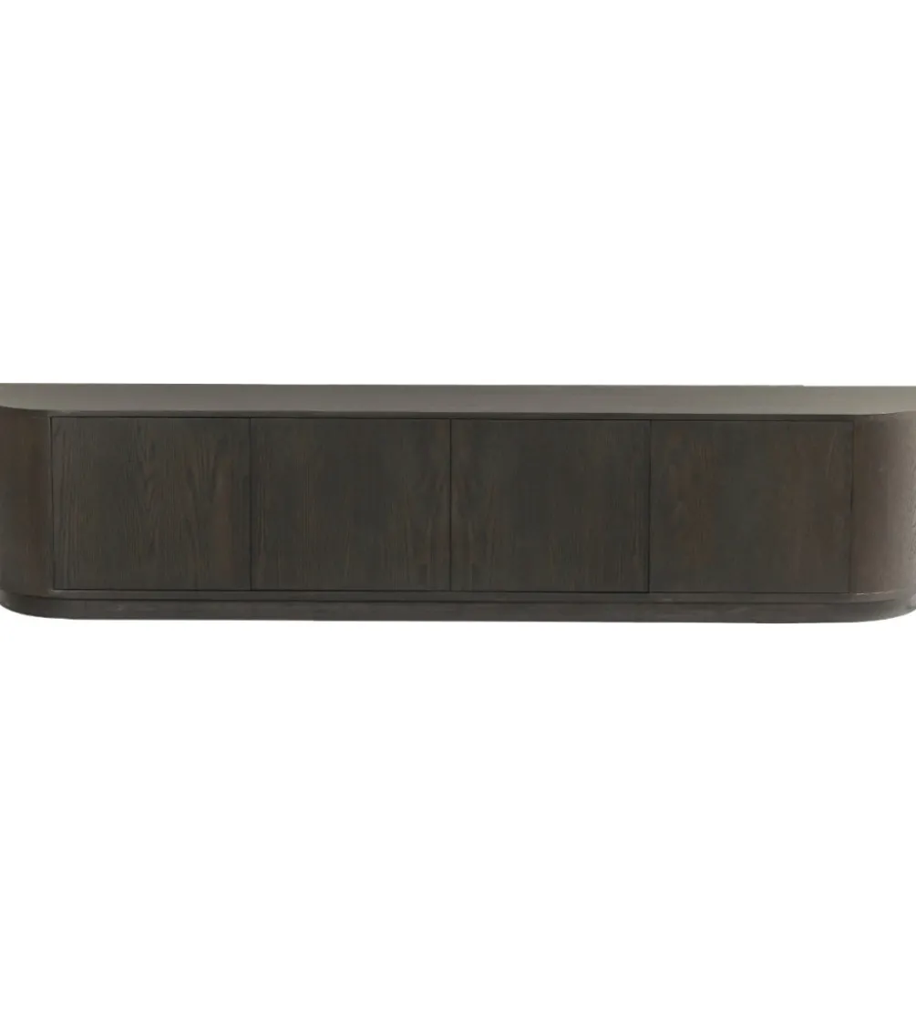 Stolik pod TV NOVERO 220 cm ciemnobrązowy