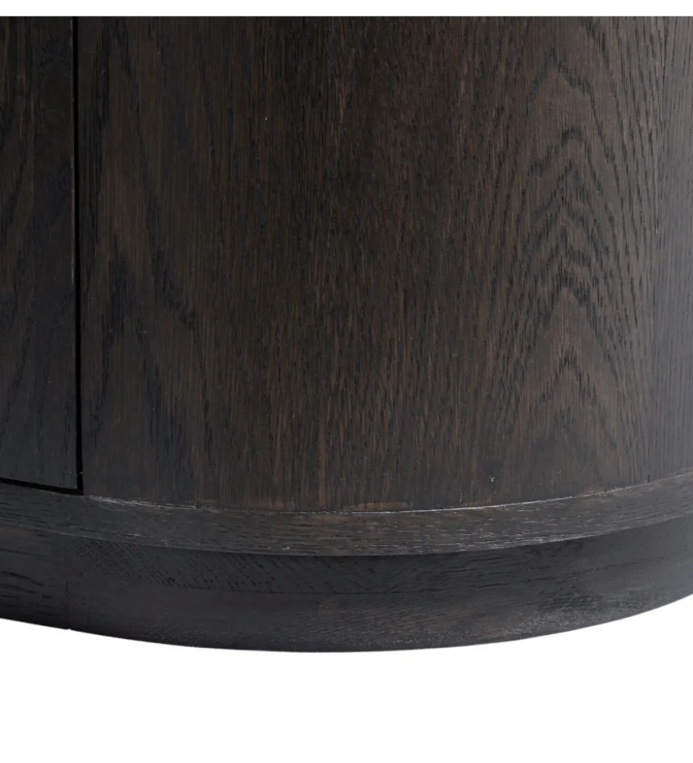 Stolik pod TV NOVERO 220 cm ciemnobrązowy