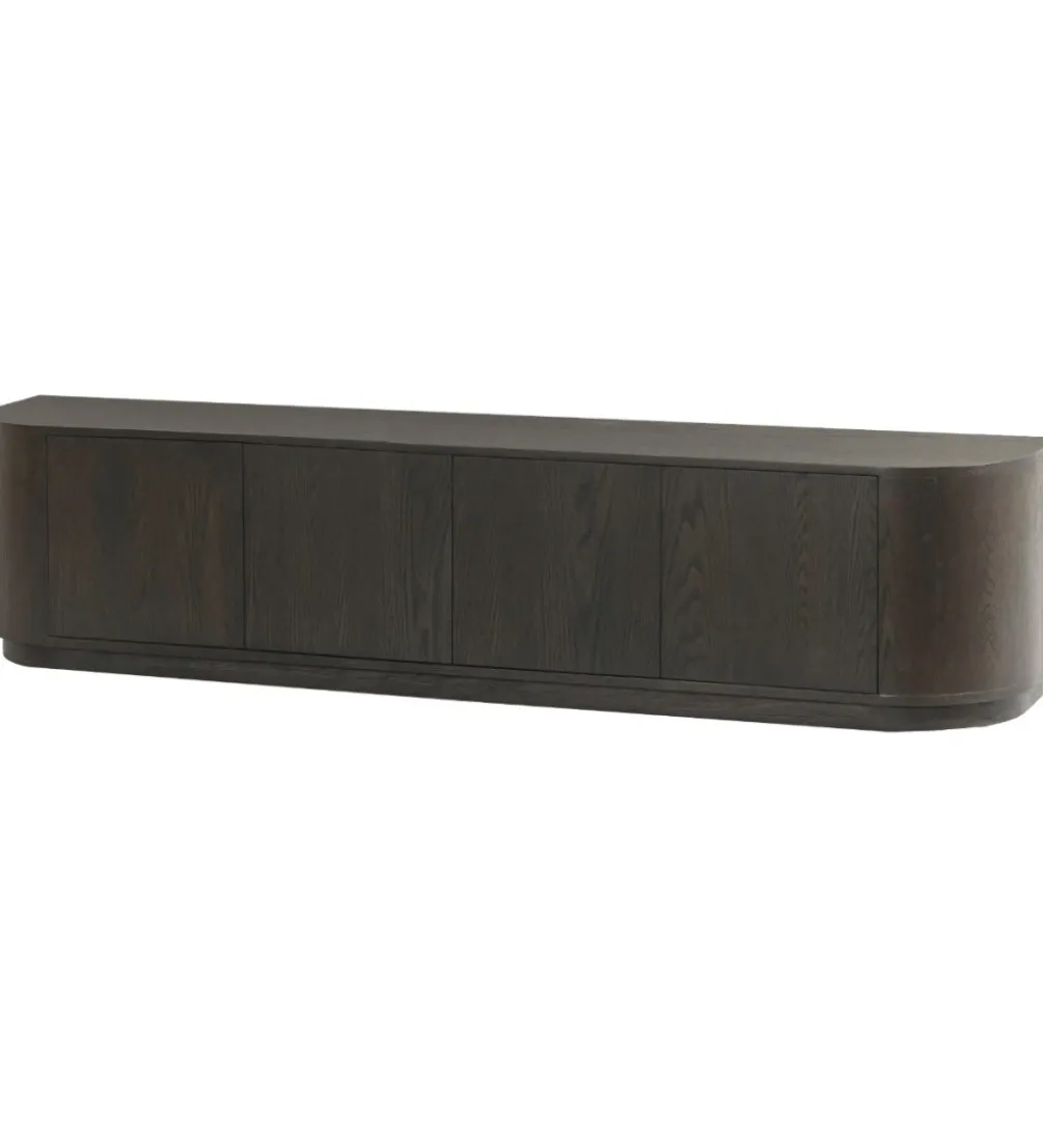 Stolik pod TV NOVERO 220 cm ciemnobrązowy