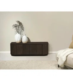 Stolik pod TV NOVERO 140 cm ciemny brązowy