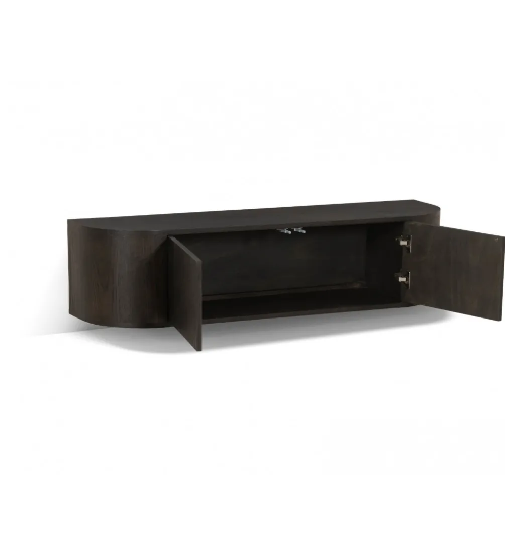 Stolik pod TV NOVERO ZWEVEND 140 cm czarny