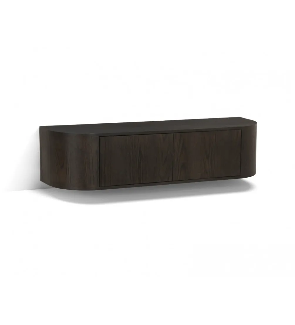 Stolik pod TV NOVERO ZWEVEND 140 cm czarny
