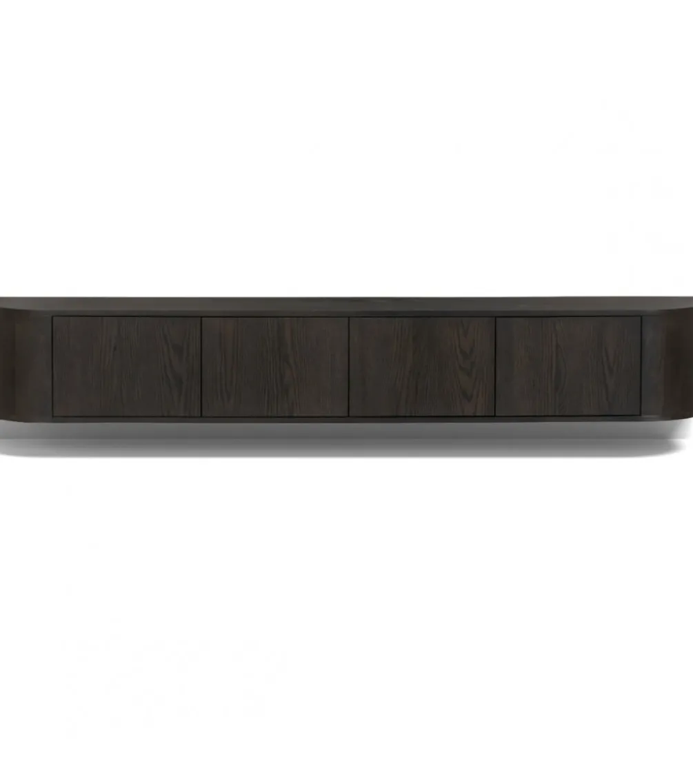 Stolik pod TV NOVERO ZWEVEND 220 cm czarny